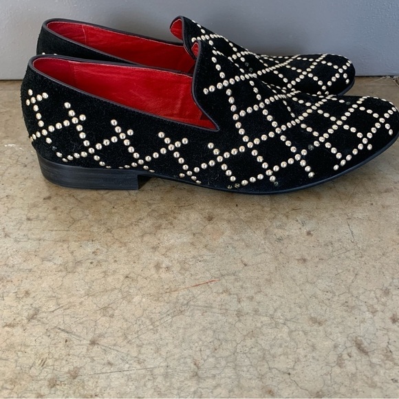 Maison Forte Black Studded Indio Loafers Size 11.5 - Picture 10 of 11